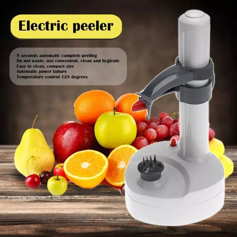 1pc New Multifunction Electric Peeler For Fruit Vegetables Automatic Stainless Steel Apple Peeler Kitchen Potato Cutter Machine