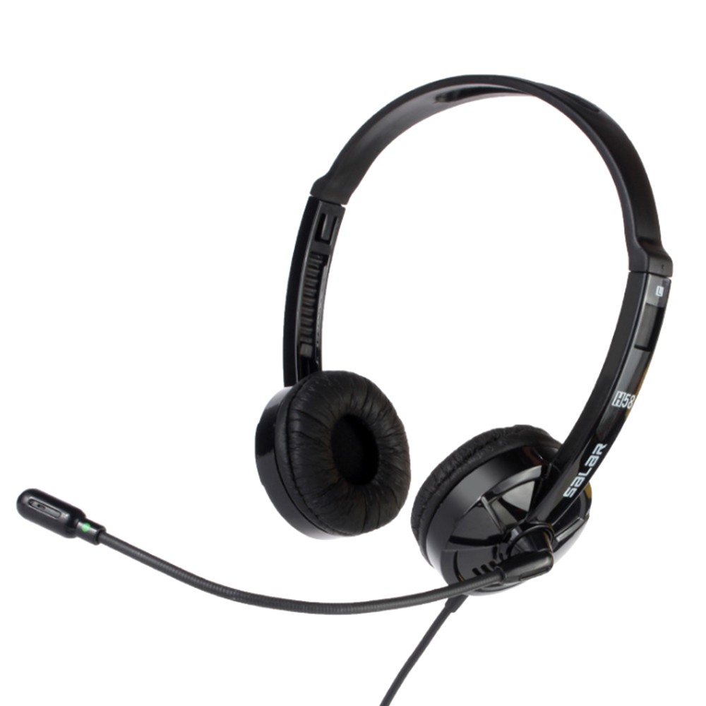 H58 Computer Wired Headphone Office Bussiness Telephone Traffic Headphones Noise Cancelling Headset with Mic for Computer Laptop