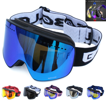 Magnetic Ski Goggles Double Layer Polarized Lens Skiing Anti-fog UV400 Snowboard Goggles Men Women Ski Glasses Eyewear