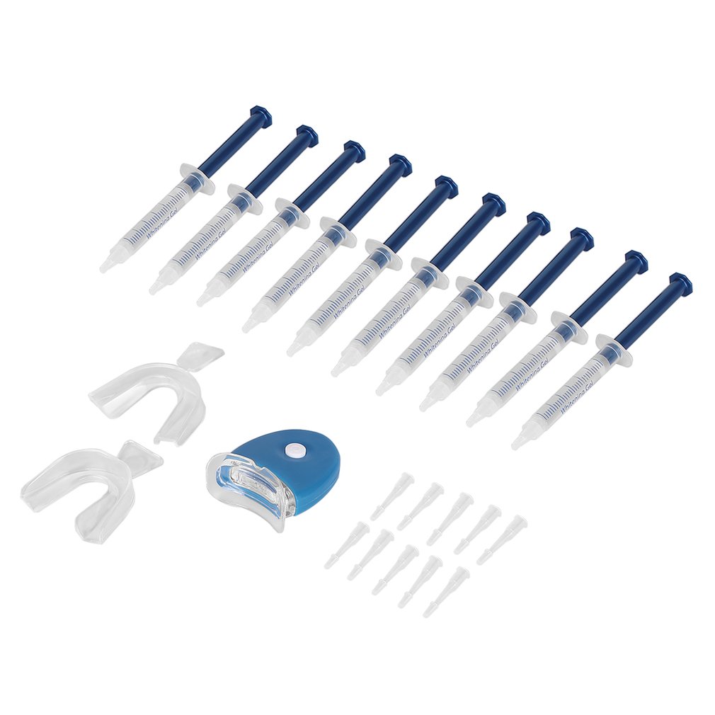 10 Pieces Professional Dental Equipment Teeth Whitening Gel Tooth Whitening System Whitener Bleaching Kit Oral Care Gel Kit