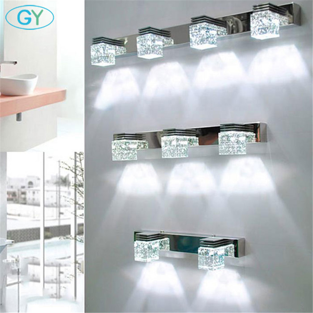 Modern bathroom vanity light fixtures industrial led crystal mirror lights coiffeuse avec miroir table de maquillage luz espejo