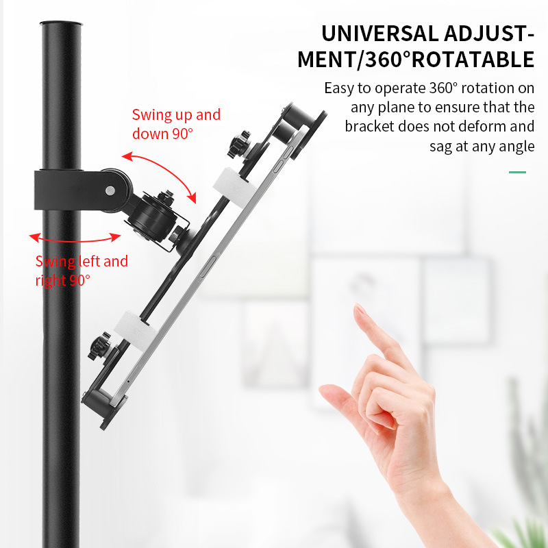 Adjustable 360 Degree Rotation Aluminum Alloy Table Stand Holder For Bedroom Study Lazy Bed For Tablet PC Smartphone