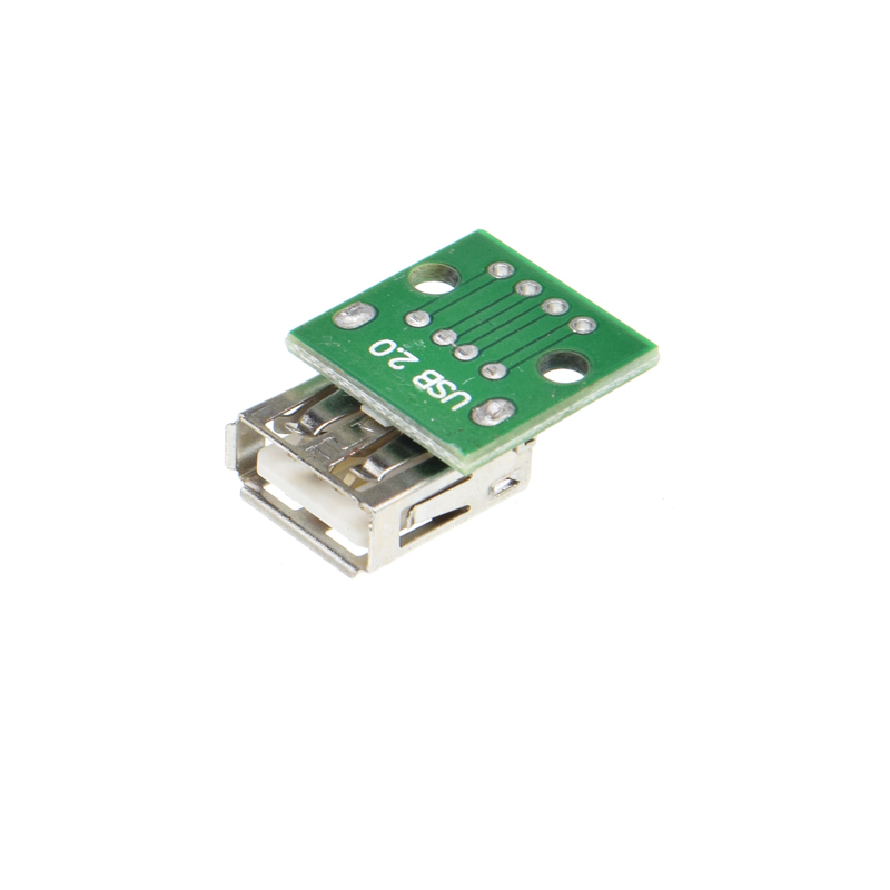 10pcs USB 2.0 FEMALE SOCKET TO dip 4P 4PIN Adapter CONNECTOR TO DIP 2.54MM Welded PCB Converter Pinboard for Cellphone Data Line