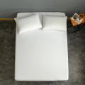 Bonenjoy White Color Fitted Bed Sheet Microfiber Bed Sheets With Elastic Queen Bed Linen Mattress Cover 160 * 200(no pillowcase)