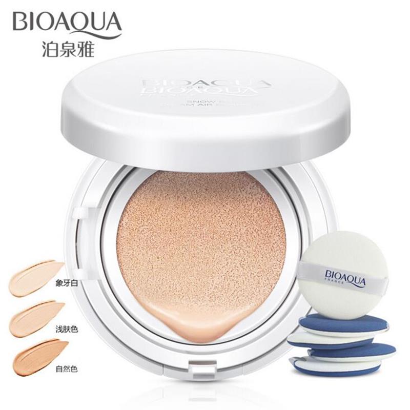 BIOAQUA Zero Flaw Air Cushion BB Cream Moisturizing Concealer Liquid Foundation Upgrade Strong Isolation Bare Makeup CC Cream