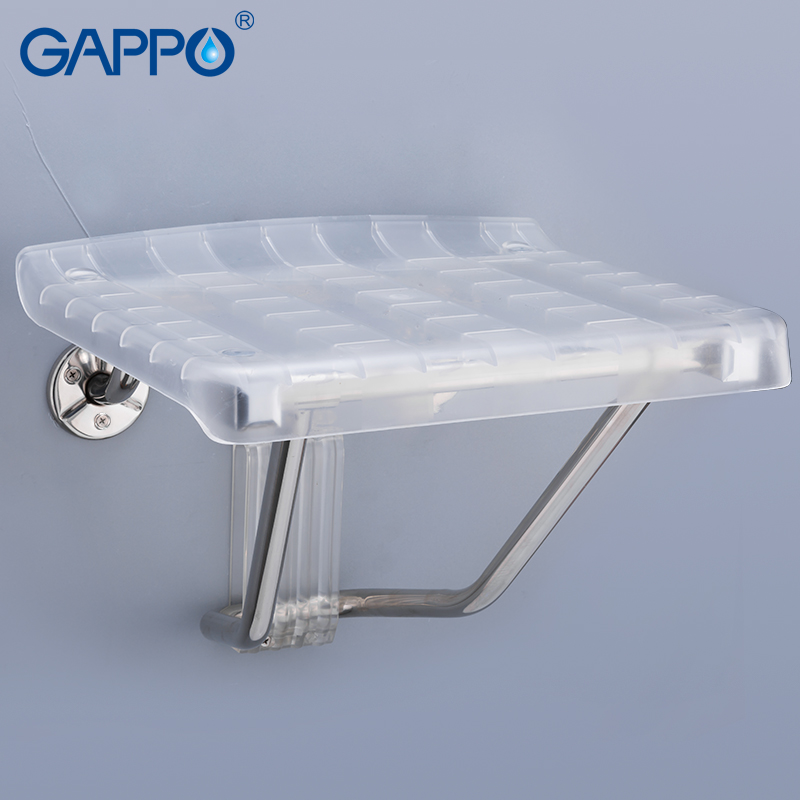 GAPPO wall mounted chairs Bench Shower folding seat folding Waiting Bath bathroom stool Solid Seat Toilet Chairs