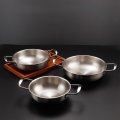 Thick Stainless Steel Paella Pan Spanish Seafood Soup Stock Pot Non-stick Frying Pan Crayfish Seafood Cooking Pan Kitchen Tool