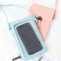 Touch Screen Cell Phone Purse Smartphone Wallet Card Bag Leather Shoulder Strap Handbag Women Bag