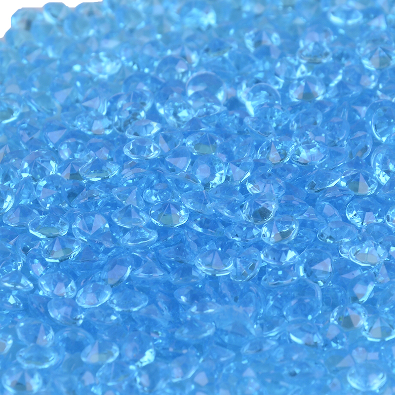 1000pcs Fake Crystal Gem Vase Garden Stone DIY Diamond Nail Phone Case Table Confetti Colorful Crystal Garden Decorative Pebbles
