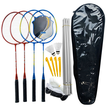 Sports Badminton Set Badminton Rackets, Birdies, Net, Adjustable Polls Beach or Backyard Combo Set Games