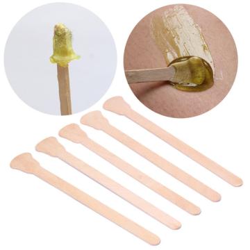 Lot of 100pcs High Quality Natural Wood Spatulas Applicator Wax scraper for Hair Removal Beads