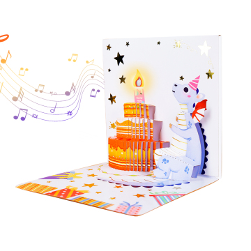Blow Out Candle Light Pop Up Birthday Card