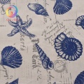 Haisen Zakka Shell pattern Cotton Linen Fabrics For Quilting,Sewing,Sofa,Curtain,Bag,Cushion,Furniture Cover Decoration 145*50cm