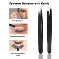 YBLNTEK 5/8PCS Eyebrow Trimmer Eyebrow Razor Kit Eyebrow Scissors Eyebrow Comb Razor for Face Tweezers Eyelash Eyelash Brush