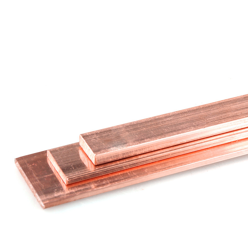10x20x200mm High Quality Red Copper Shaft Square Copper Flat Bar Stock 3/16" x 1" x 6"- Knife making, hobby, craft, C110- 1 Bar