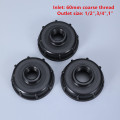 IBC Tank Fittings S60X6 Thread to 1/2" 3/4" 1" Female Thread water tank adapter garden hose connector 5PCS/lot