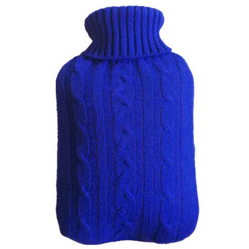 2000ml Large Knitted Hot Water Bag Cover Warm Cold-proof Heat Preservation Hot Water Bottle Cover
