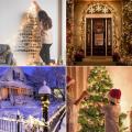 Xmas Outdoor Christmas Garland Lights Led String lights 100M 10M Luces Decoracion Fairy light Holiday lighting Tree Waterproof