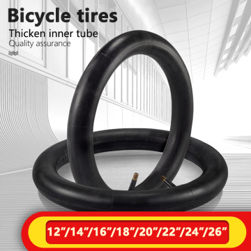 Bike Inner Tube Bicycle Tyres Road MTB Bike Interior Tire Tube Anti Puncture Tubes 14/16/18/20/24/26 inches Bike Rubber Tubes