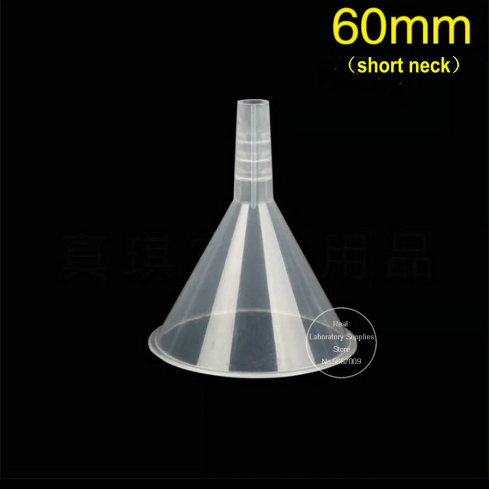 8pcs/set lab 30mm 50mm 60mm 75mm 90mm 120mm Triangle funnel Clear Plastic Conical Funnel Laboratory supplies