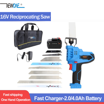 16V Portable Reciprocating Saw TCH Electric Saber Saw mutifunctional cordless electric power tool for wood