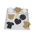 50Pcs Kraft Craft Paper Gift Hang Tags Bookmark Label Price Packaging Tags DIY Hand Wedding/Garment/Baking Decor Blank Tagging