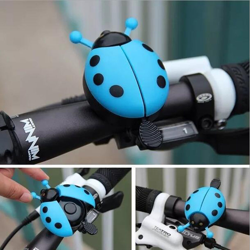 Colorful Children Bicycle Bells Alarms Loud Sound Bike Handlebar Bell Ladybug Cycling Bell Ring Bicycle Horn Bike Accessories