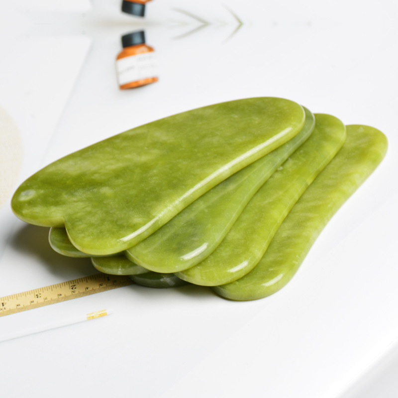 Dropshipping 100% Natural Jade Massage Roller Guasha Board SPA Scraper Jade Facial Anti-wrinkle Treatment Body Health Care Tools