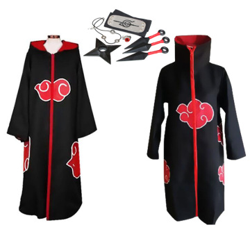 Anime Naruto cosplay costume Akatsuki Uchiha Itachi Shuriken Forehead Headband Accessories suits cosplay Accessories