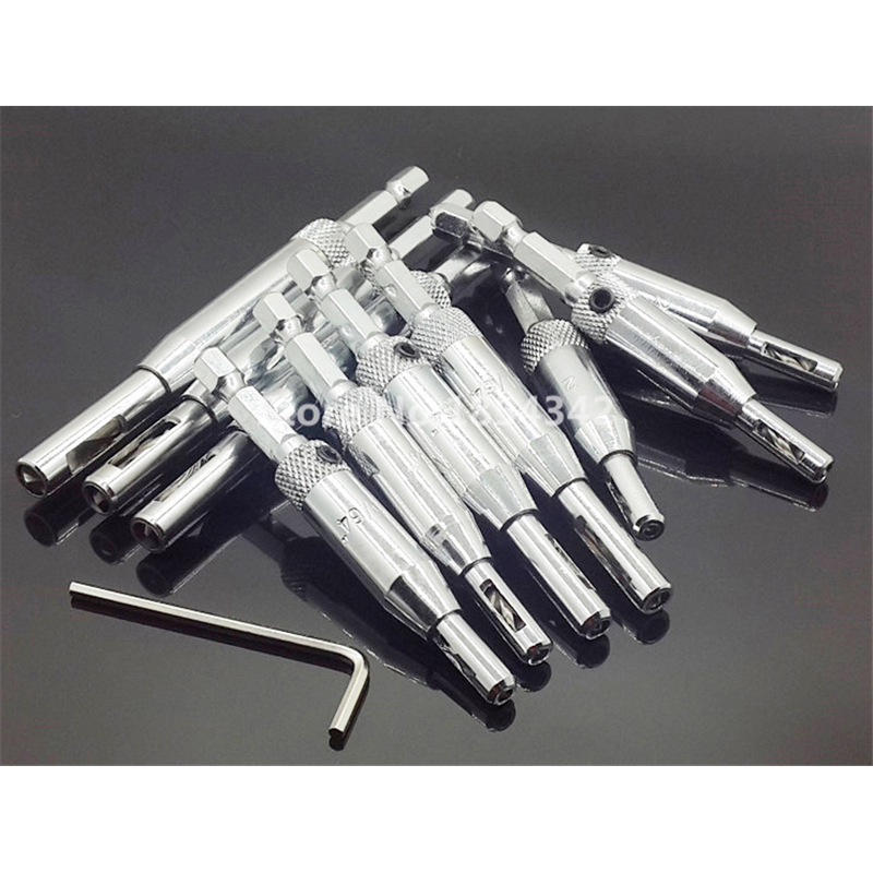 10Pcs Set Tools HSS Self Centering Hinge Twist Drill Bits Window Doors Screw Hole Saw Woodworking Reaming Cabinet Tool Set