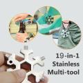 19-in-1 Snowflake Hex Wrench Keychain Tools Multi-tool Wrenches Combination Compact Outdoor Portable Bikers Tool Repairing