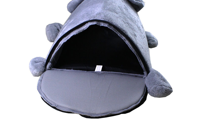 New Gray Mouse Form Bed Small Cats Dogs Cave Bed Removable Kisses Waterproof Bottom Cat House Mouse For Cats House