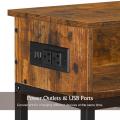 3-Tier Bedside Tables with USB and AC Ports