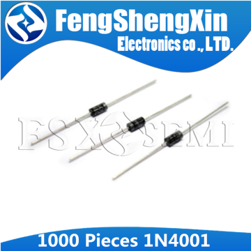 1000pcs/lot New 1N4001 1A 50V Rectifier diode DO-41 IN4001