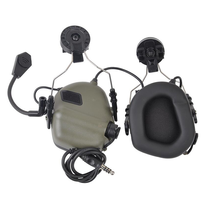 EARMOR M32H Mod3 Tactical Headset & M51 PTT Adapter Set Noise Canceling Headphones for MT FAST ARC Helmet Rail Free Shipping