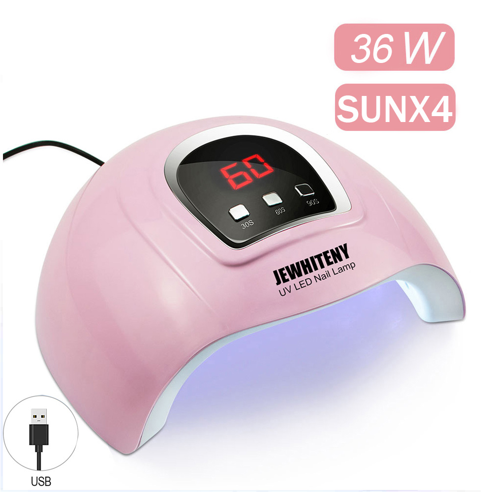 72W UV LED Nail Lamp with 36 Pcs Leds For Manicure Gel Nail Dryer Drying Nail Polish Lamp 30s/60s/90s Auto Sensor Manicure Tools