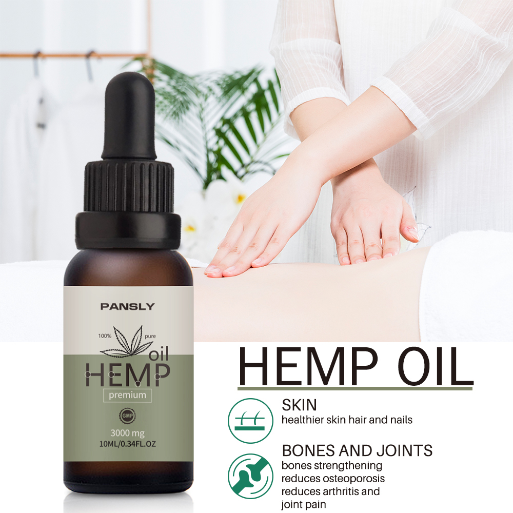 3000mg Organic Essential Oils Hemp Seed Oil Herbal Drops Relieve Stress Cbd Oil Facial Body Skin Care Help Sleep Relief Anxiety