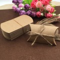 30Pcs/Lot Kraft Pillow Boxes With Free Strings DIY Gift Boxes Paper Present Box Accessory Packing Box Small Storage Boxes