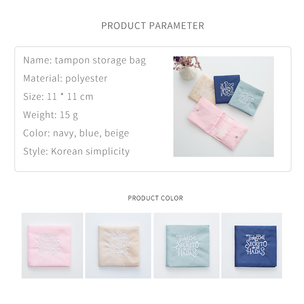 Girls Diaper Sanitary Napkin Storage Bag Canvas Sanitary Pads Package Bags Coin Purse Jewelry Organizer Credit Card Pouch Case H