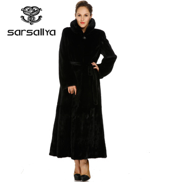 SARSALLYA 2020 New Mink Coats Women Natural Fur Coats Woman's Winter Jackets Real Fur Jacket
