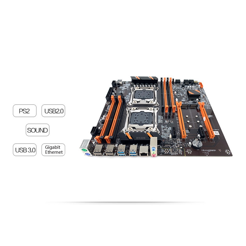 X99 Motherboard Dual DDR4 2011V3 Server Desktop Computer