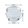 Led Acrylic Spotlight Cabinet Mini Spot Light IP65 Waterproof Recessed Down light Cupboard Showcase Display Light 3W