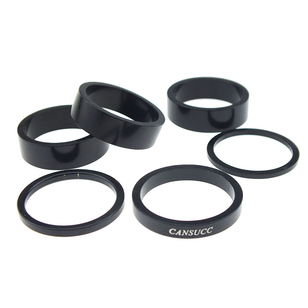 Hot Sale 6x MTB Front Fork Gasket Aluminum Alloy Mountain Bike Headset Spacer Ring 2/3/5/10mm Bike Accessory Supplies
