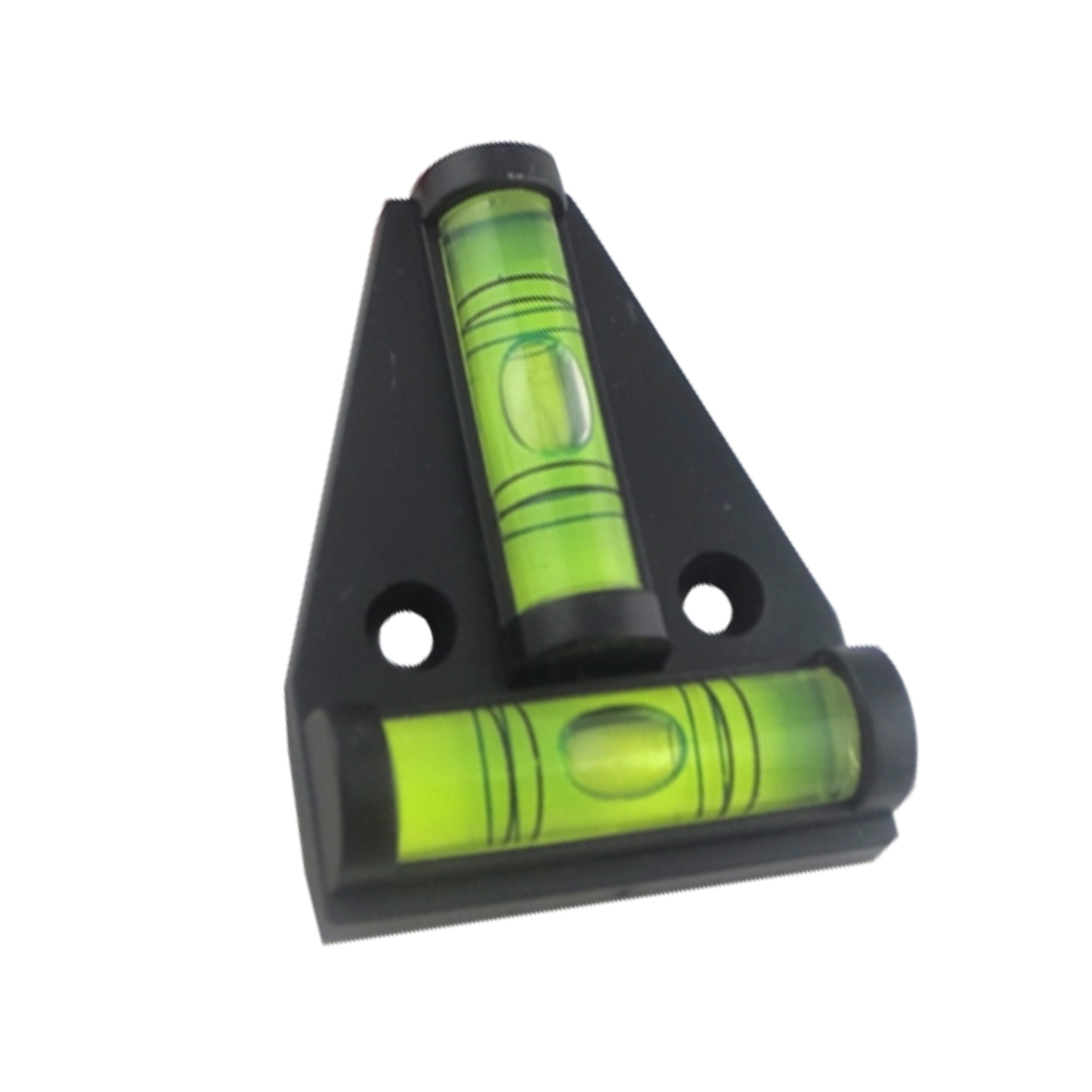 Black/orange T type spirit level measurement instrument Triangular Plastic level indicator T-type spirit level bubble Shell 1Pc