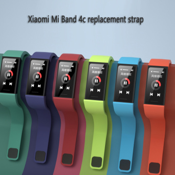 Silicone strap For Xiaomi mi band 4c Replacement bracelet Redmi Band Silicone strap USB charging extension cable Tempered glass