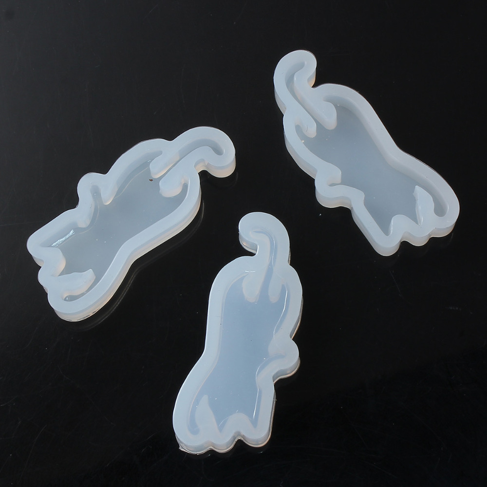 1PC Silicone Resin Mold For Jewelry Making Cat Animal Style Resin Silicone Moulds handmade Craft Epoxy DIY Findings 50mm x 22mm