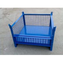 foldable steel storage wire mesh container cage
