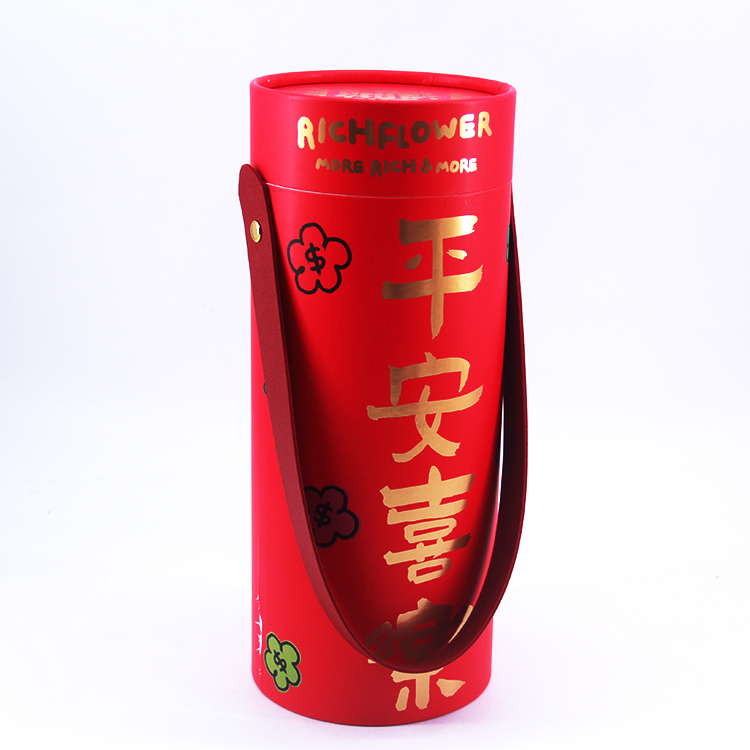 Customized paper tube gift box hot stamping process