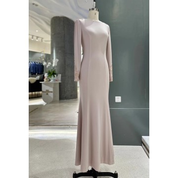 Blush Long‑Sleeve Lace Wu Roujin Nian