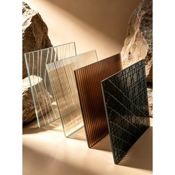 Artistic Embossed Decorative Facade Glass